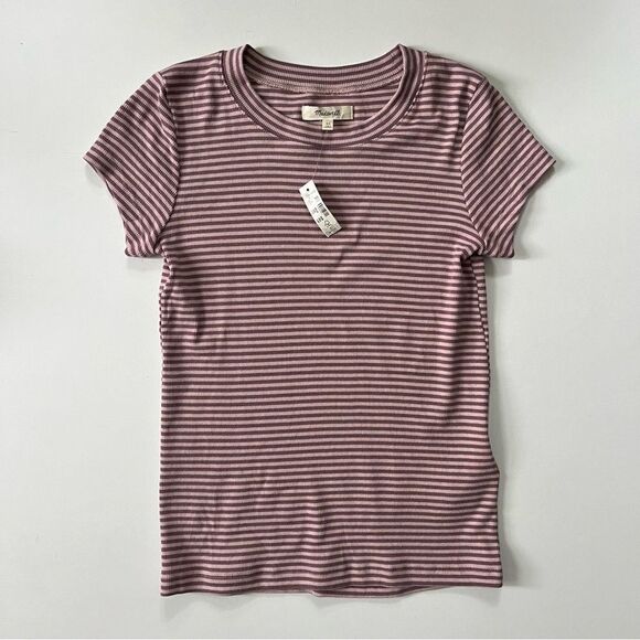 Madewell NWT Striped Brightside Tee XS - Picture 3 of 6